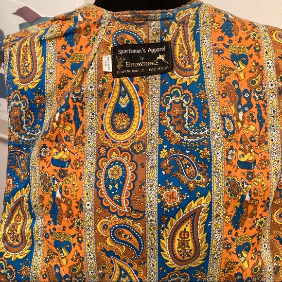 Vintage 70’s Browning Skeet/Trap Shooting Utility Field Vest Suede & Corduroy - Picture 8 of 12